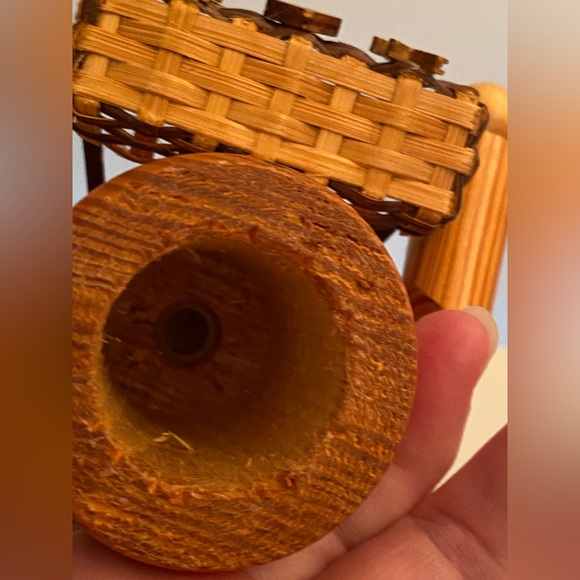 Vintage Erzgebirge German Christmas wooden incense smoker I Love You cookie - Picture 9 of 9